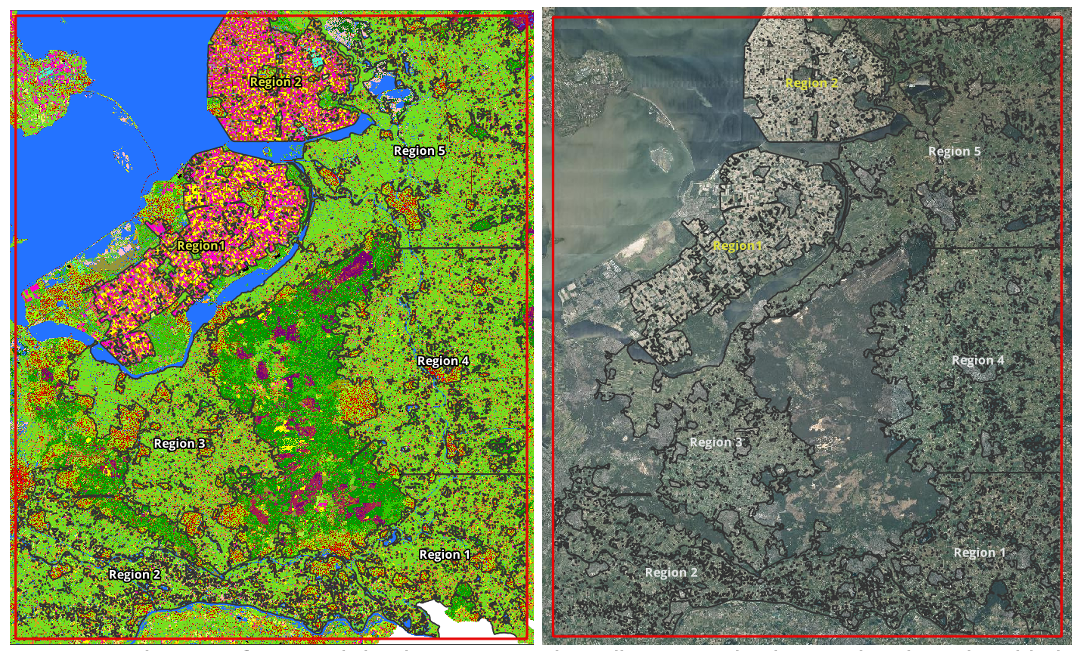 Figure 1 – Study area and sample data layers
